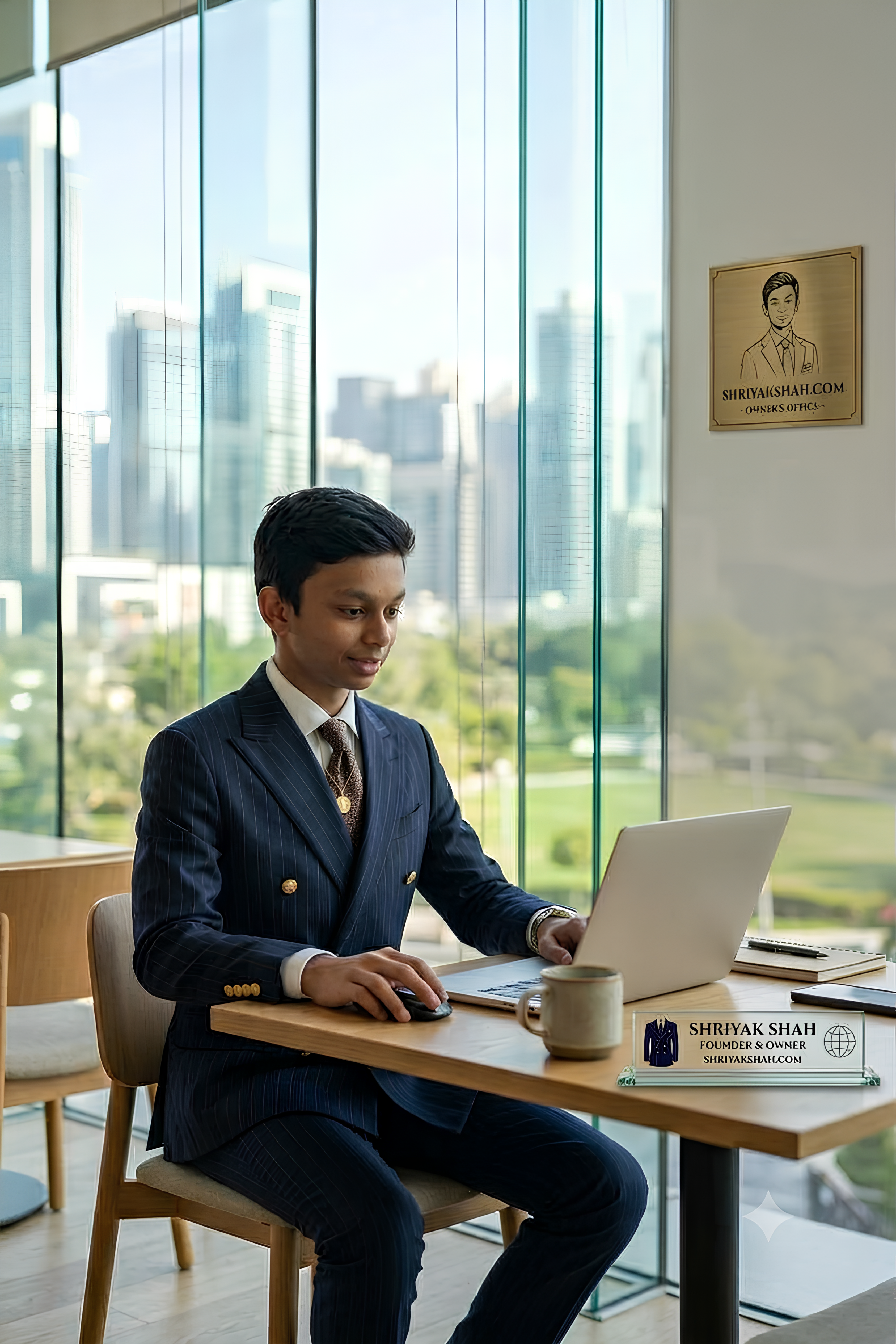 Architectural desk setting showing modern computational systems